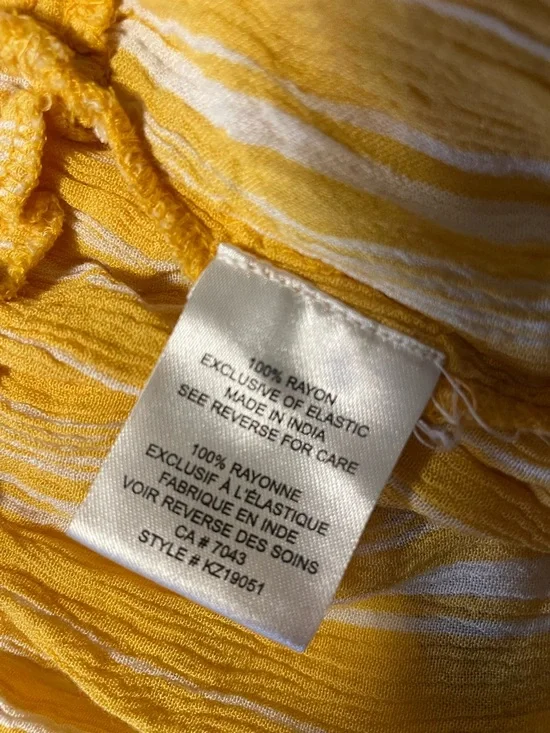 Patrons Of Peace Boho Crinkle Shell Front Button Ruffled Sun Dress Bodycon - Picture 5 of 6